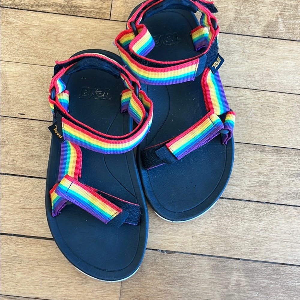 Teva Red and Orange Outdoor Sandals